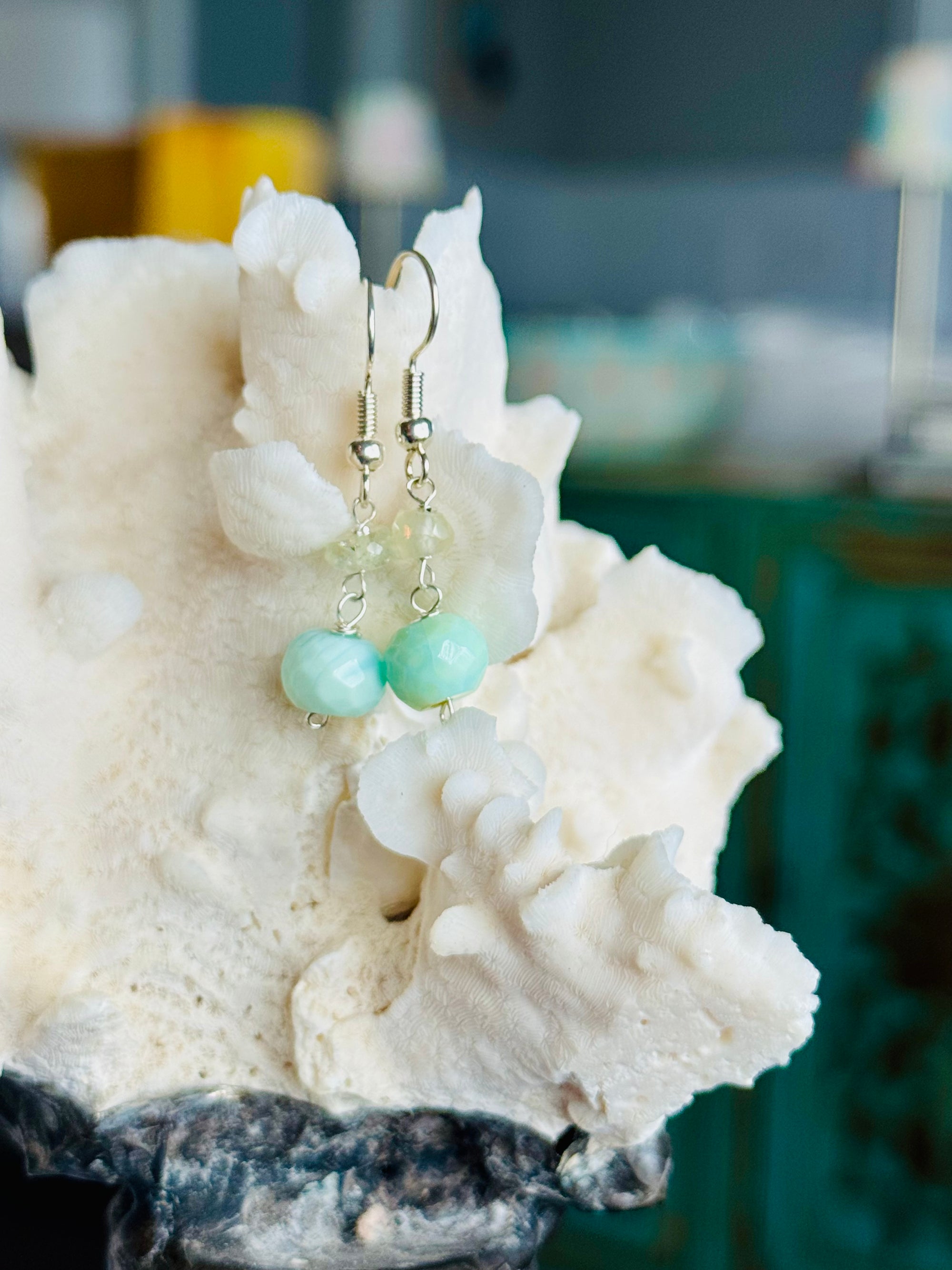 Amazonite & Aquamarine Seas Minis Earrings