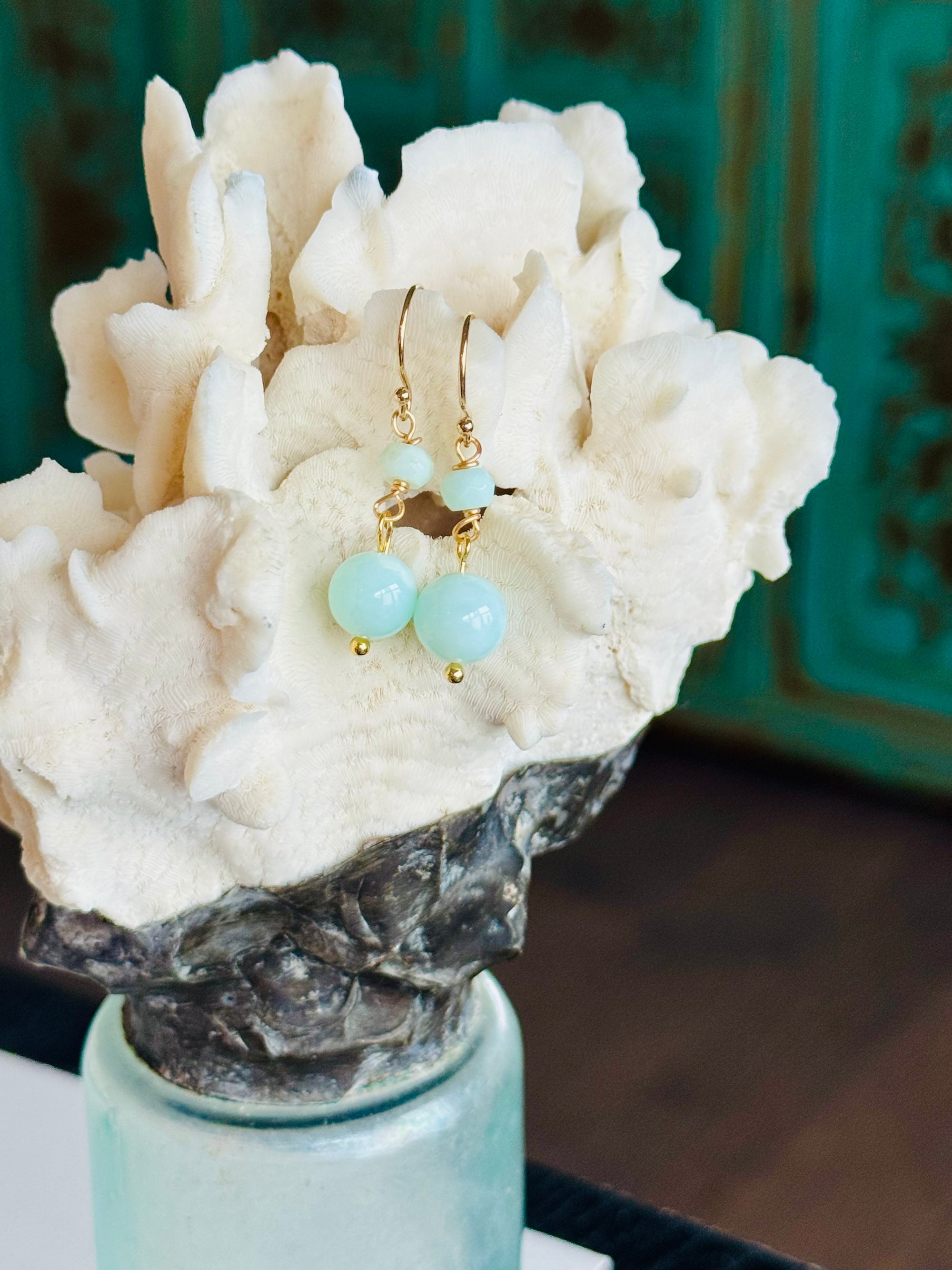 Light Blue Amazonite Minis Earrings