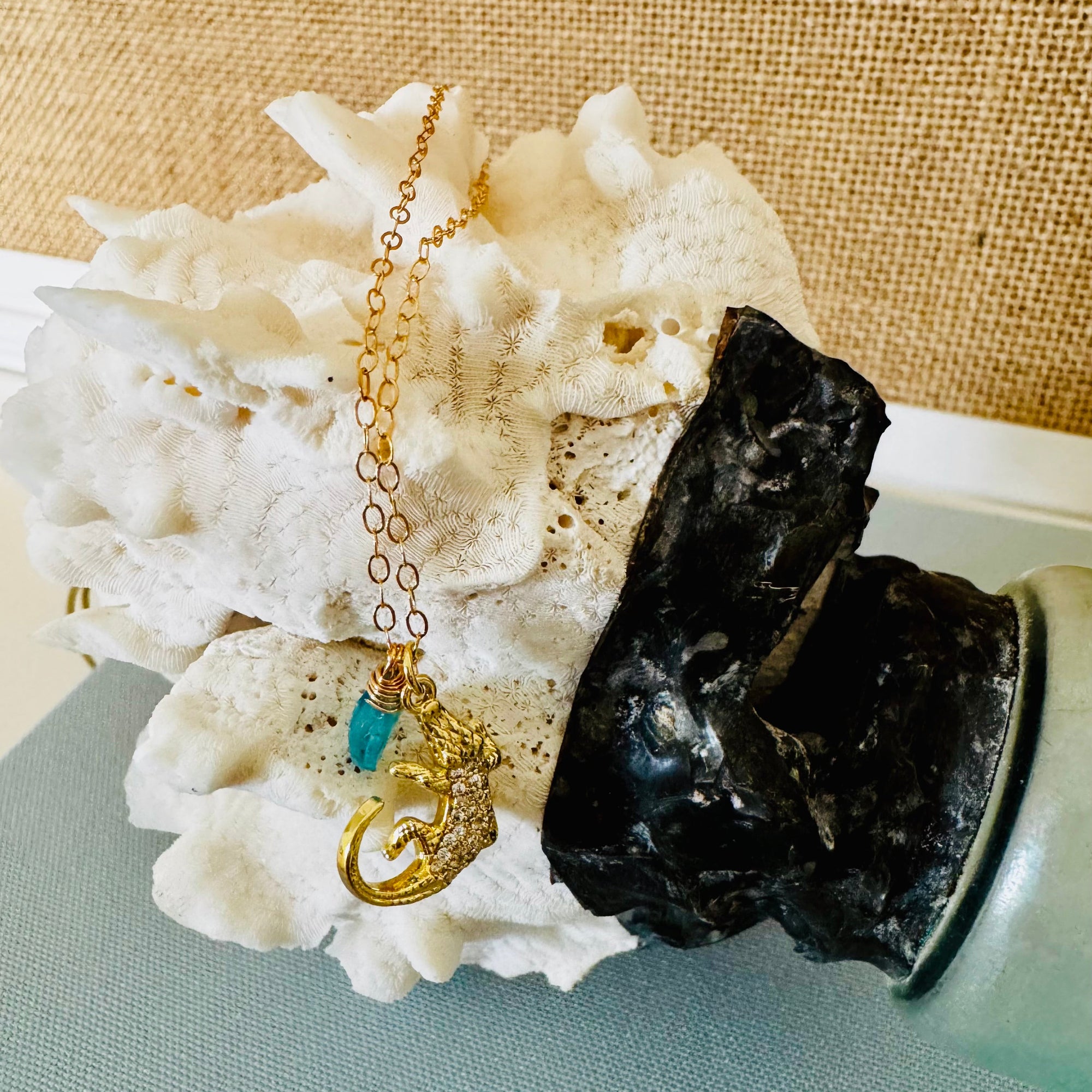 Alligator on Chain Necklace
