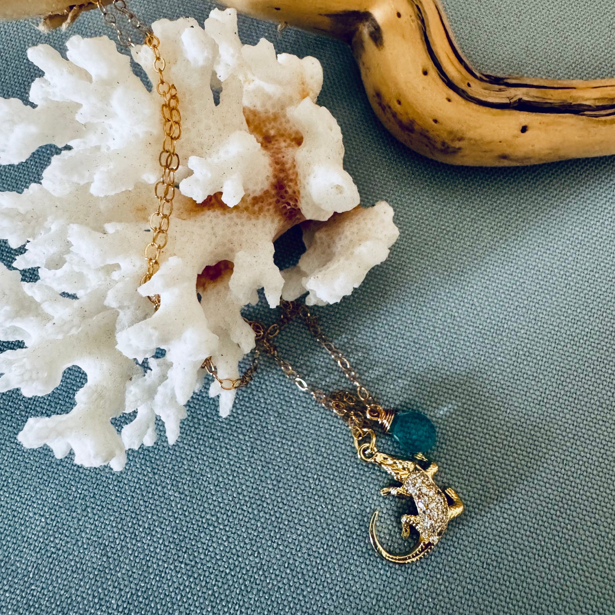 Alligator on Chain Necklace