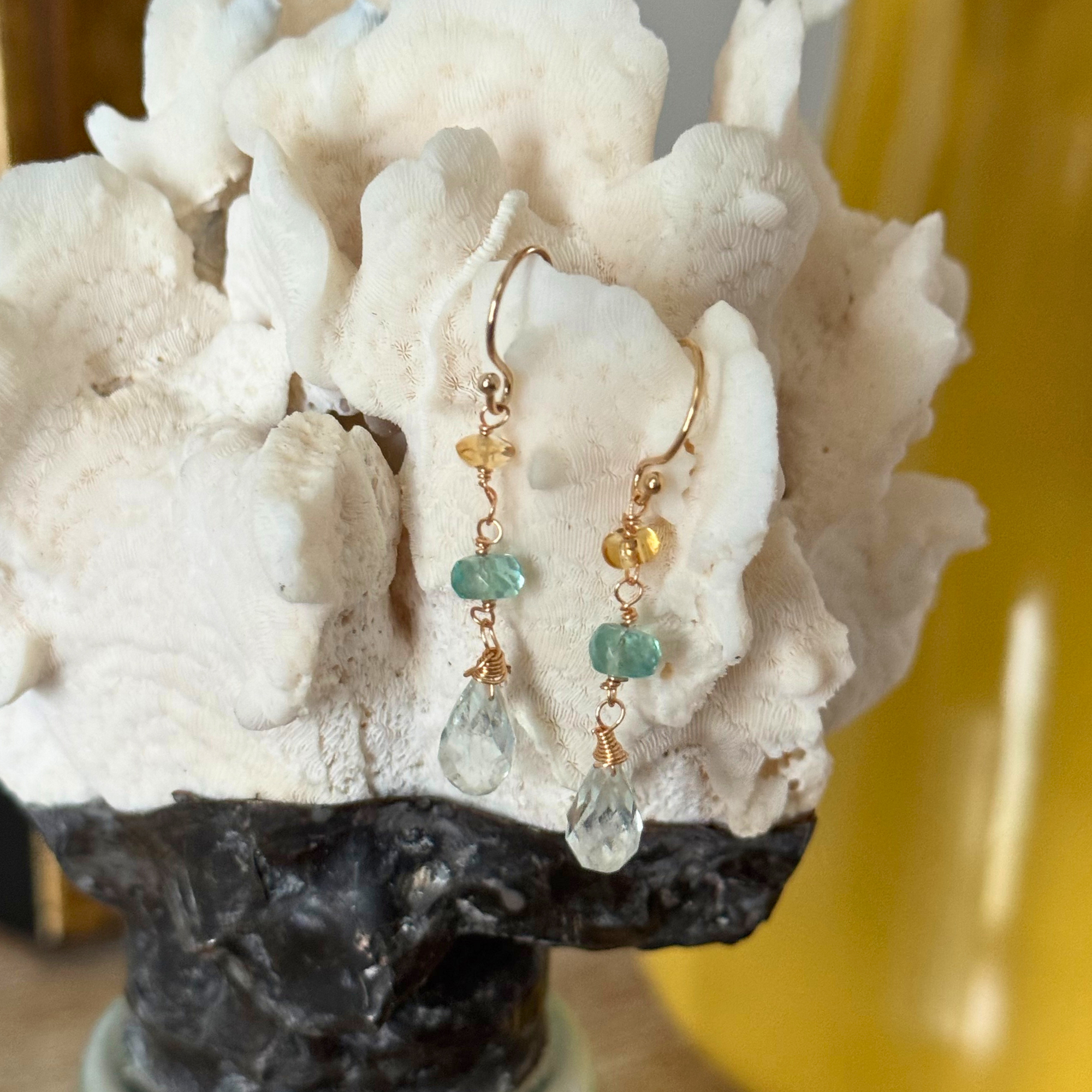 Aquamarine Minis Earrings