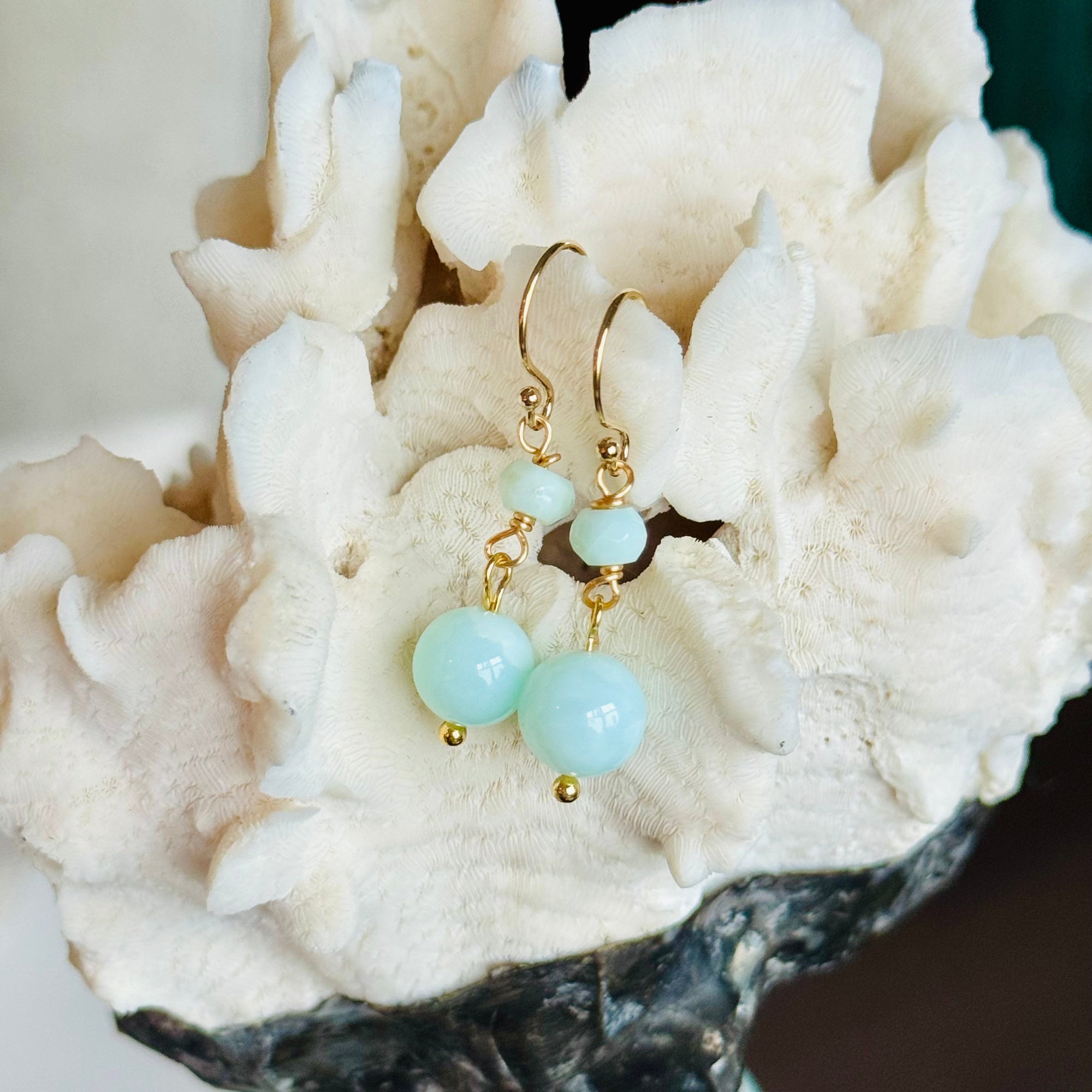 Light Blue Amazonite Minis Earrings
