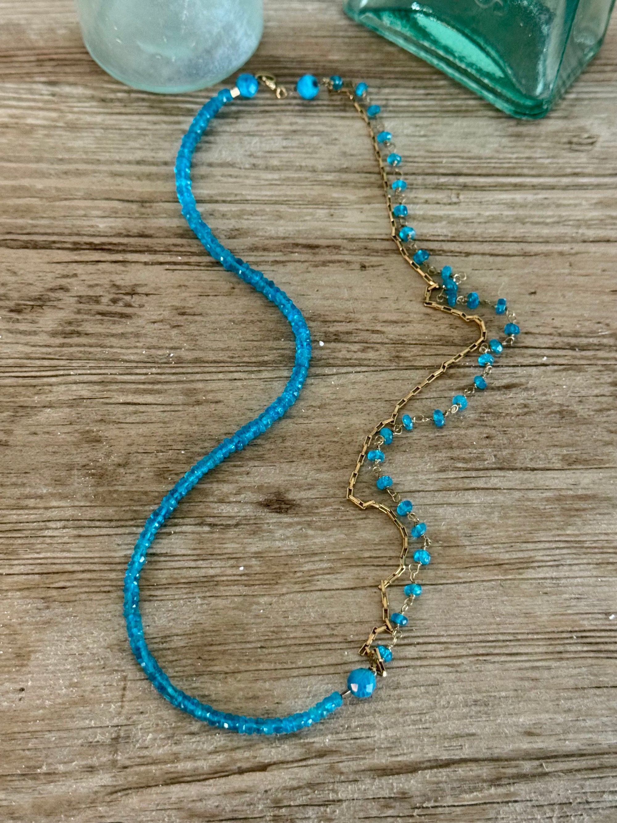 Neon Blue Seas Necklace