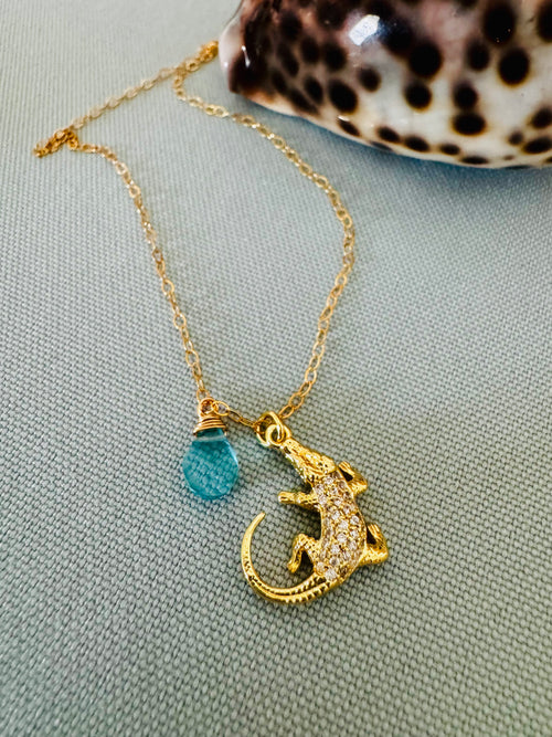Alligator on Chain Necklace