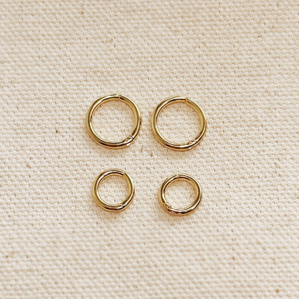 Mini Seamless Clicker Hoop Earrings: 9mm