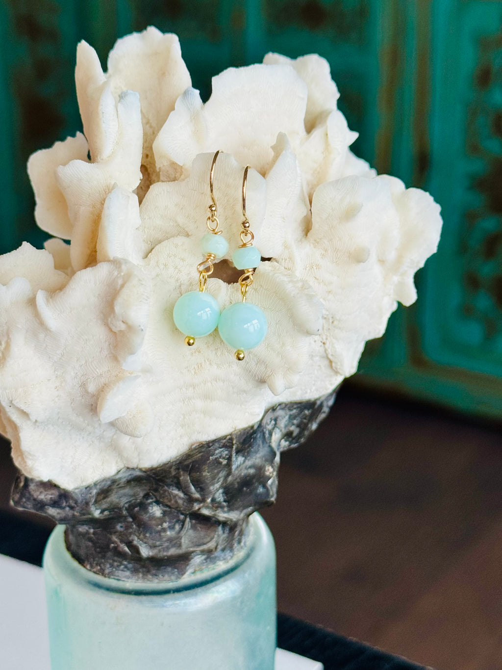 Light Blue Amazonite Minis Earrings