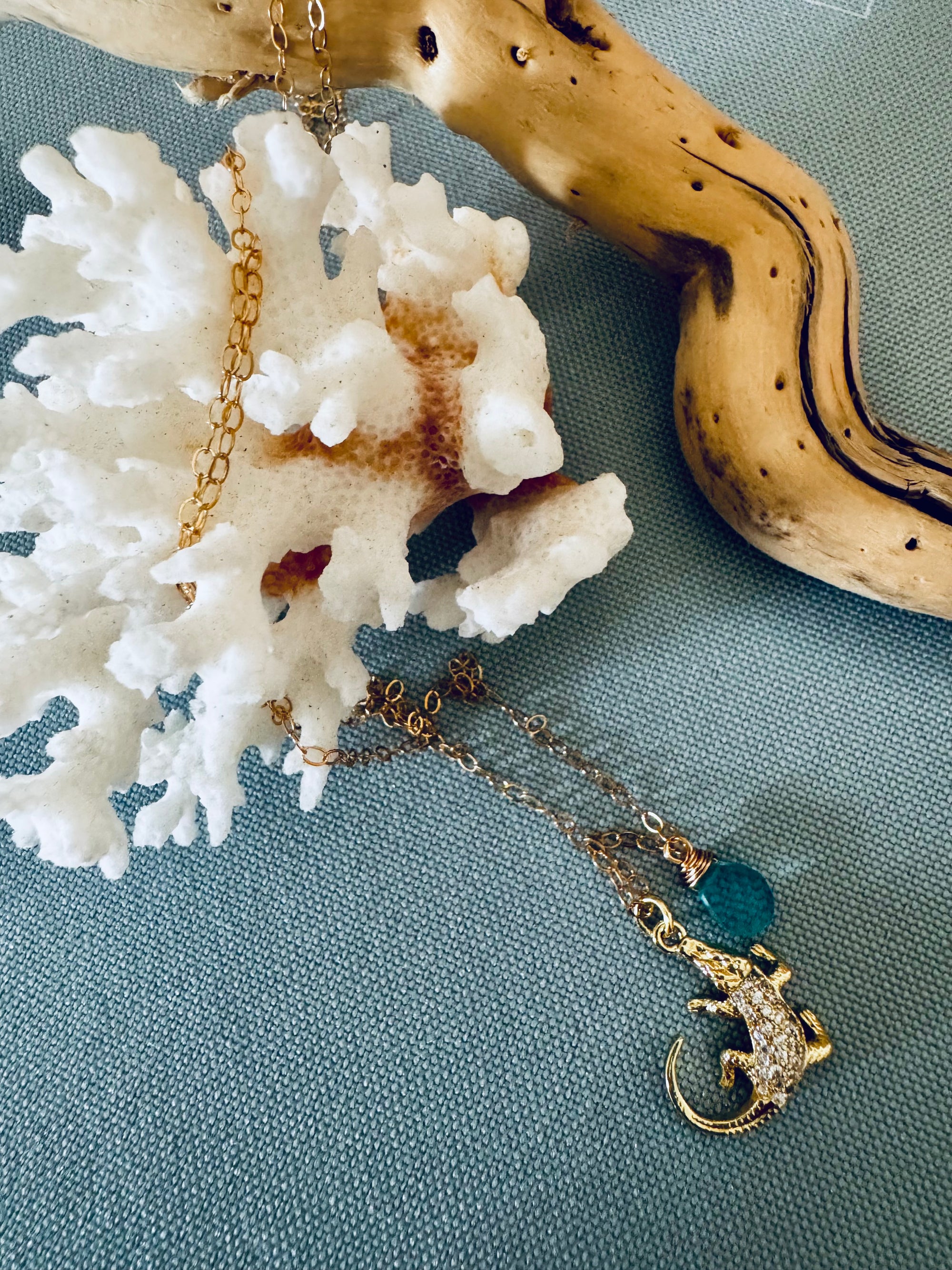 Alligator on Chain Necklace