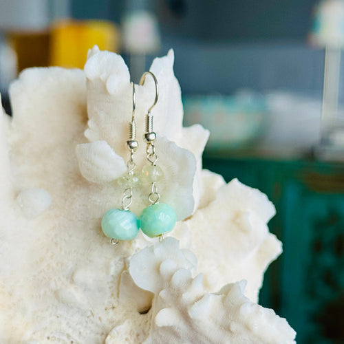 Amazonite & Aquamarine Seas Minis Earrings