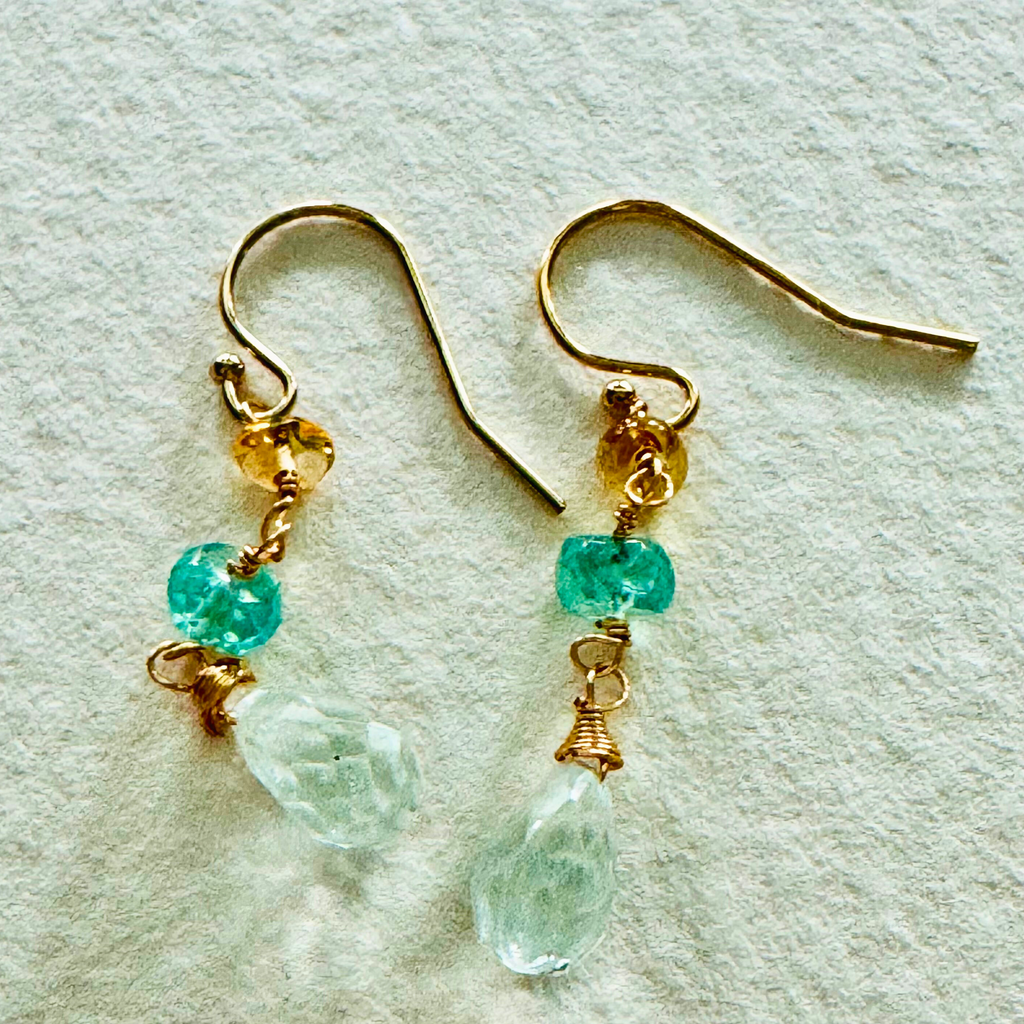 Aquamarine Minis Earrings