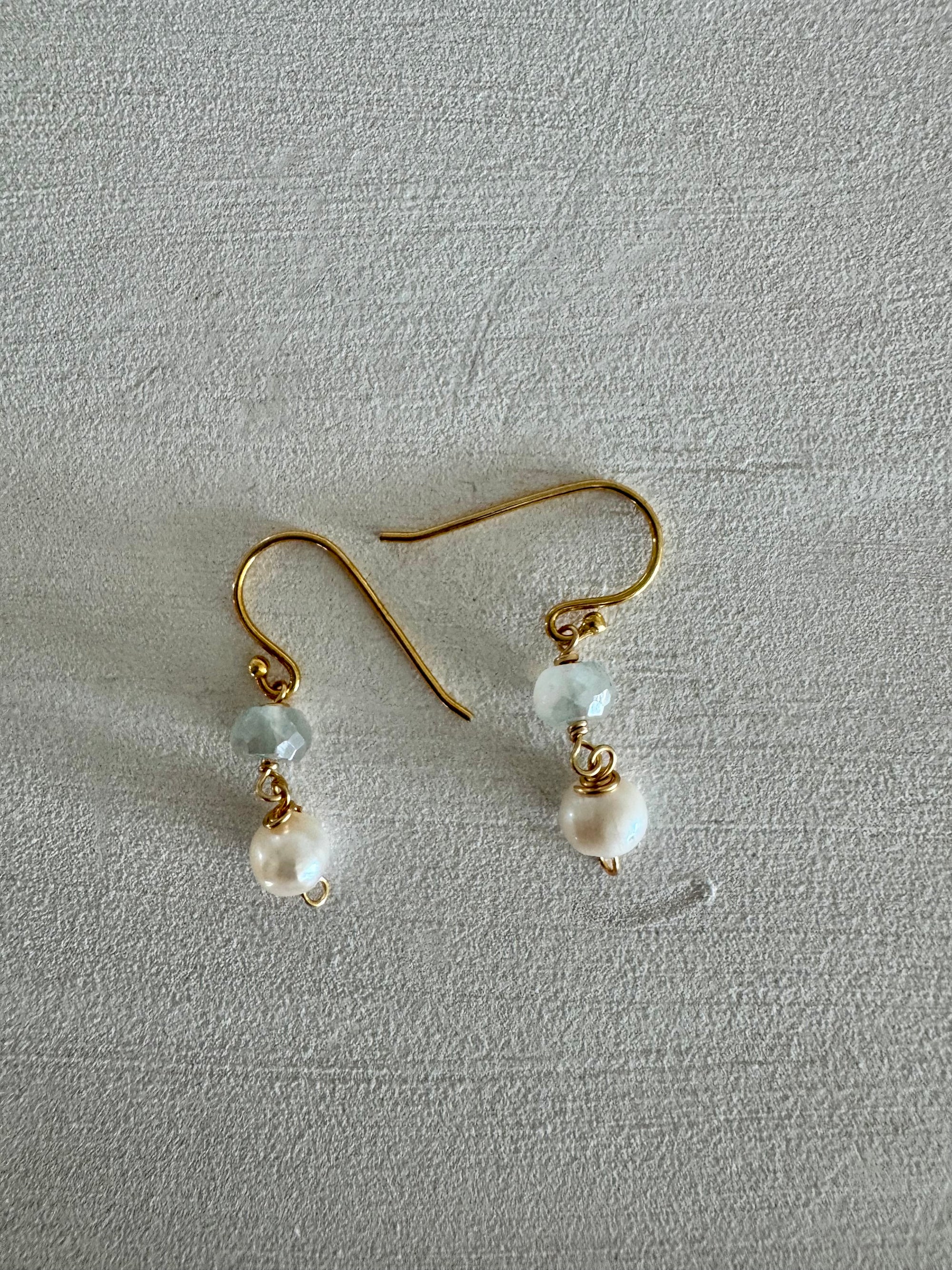 Pearl & Moonstone Earrings