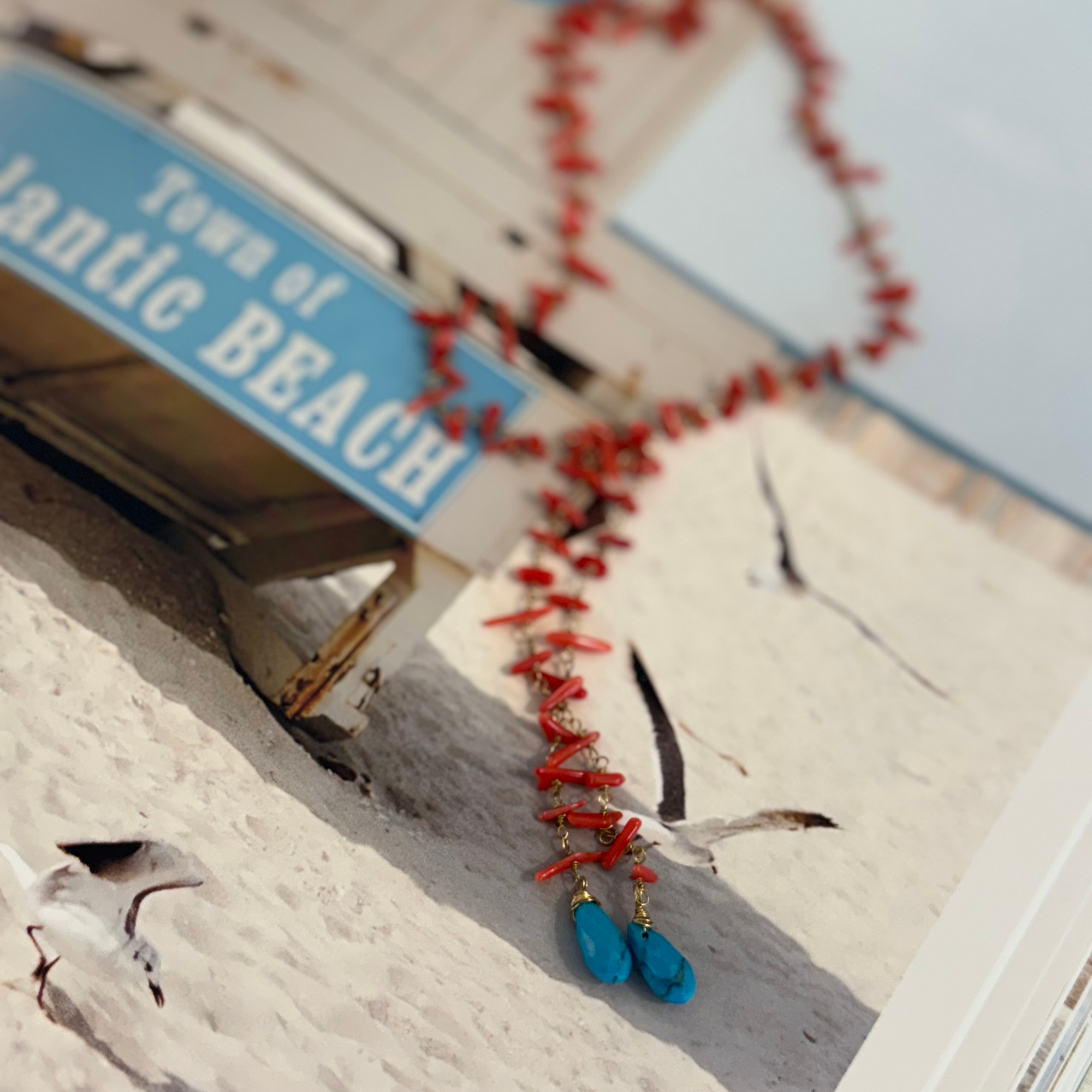 Mariner’s Flame Lariat Necklace
