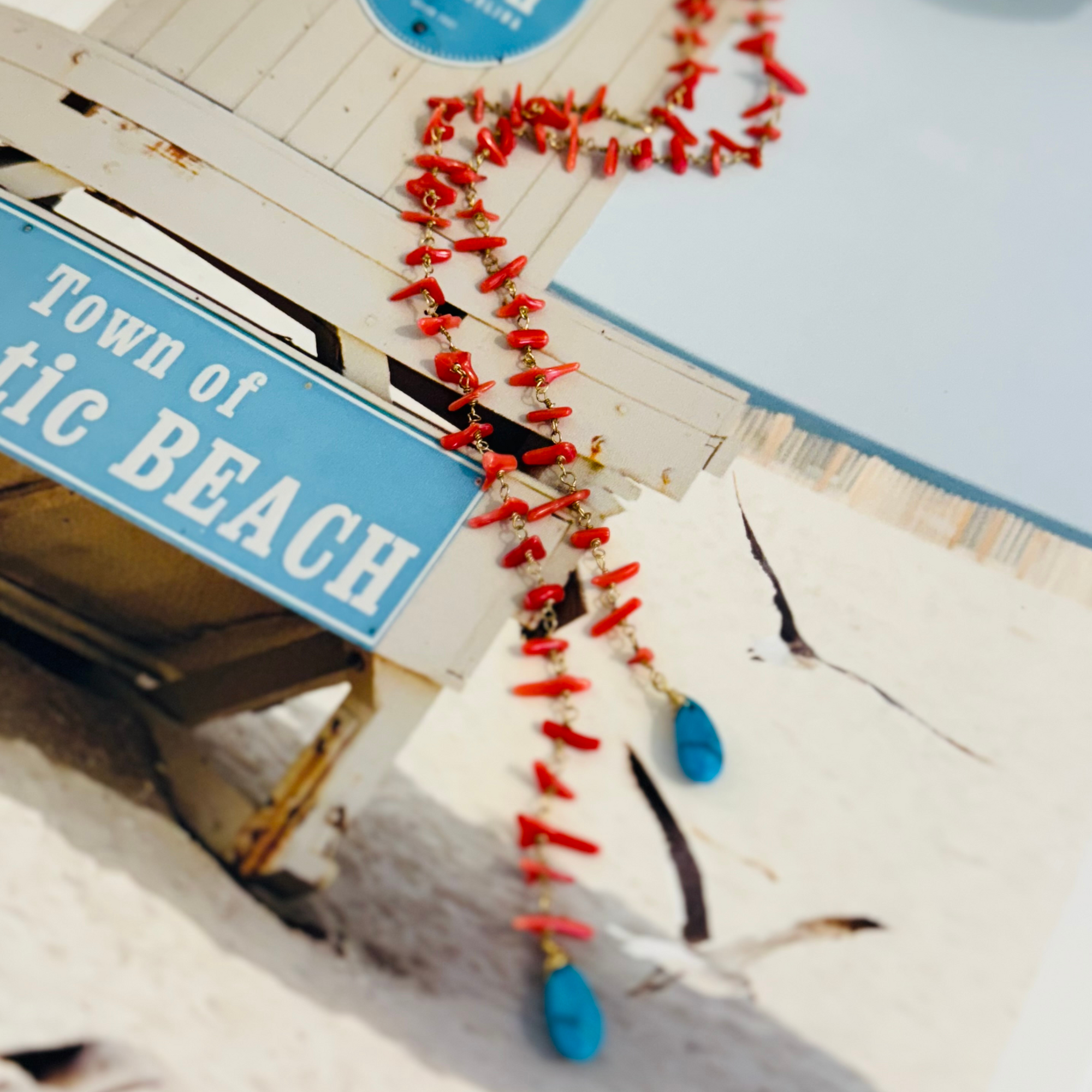 Mariner’s Flame Lariat Necklace