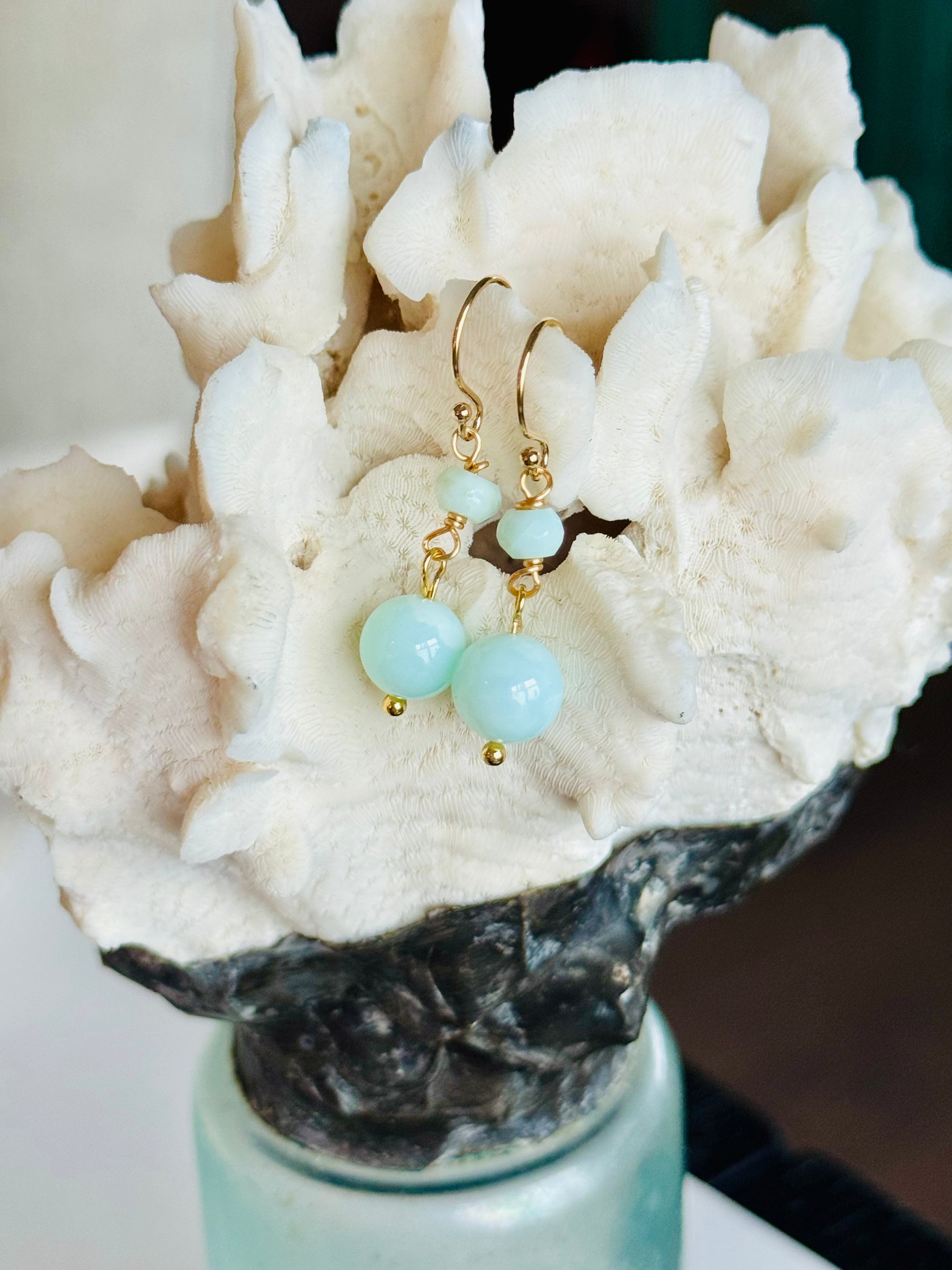 Light Blue Amazonite Minis Earrings