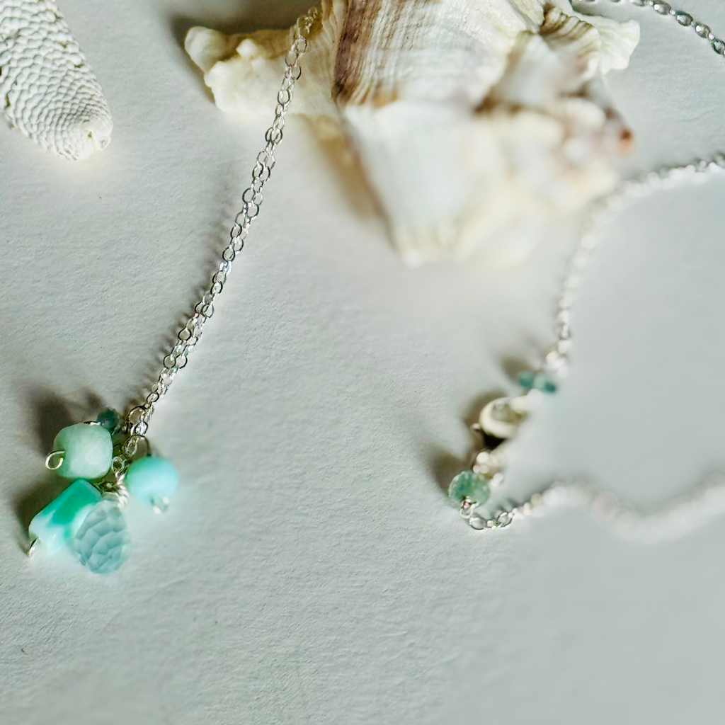 Dainty Minty Sea Necklace