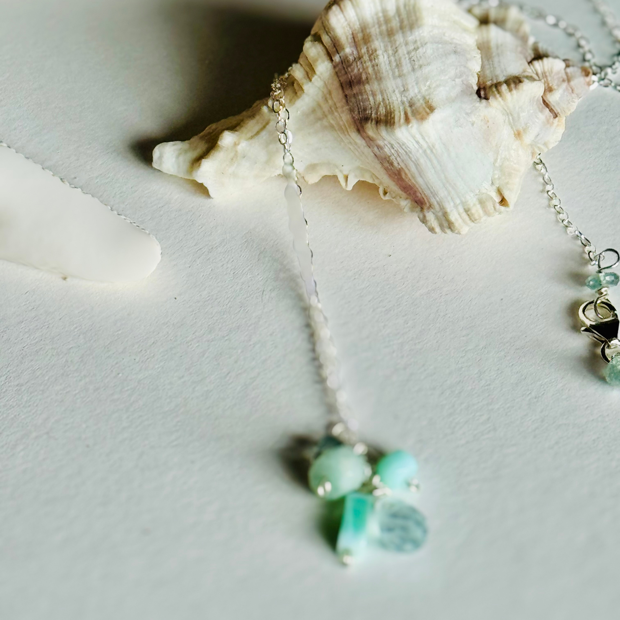 Dainty Minty Sea Necklace