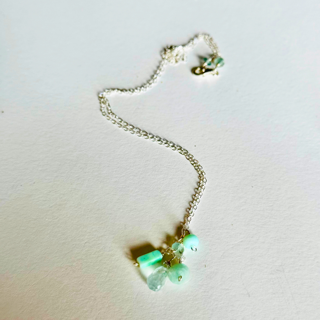 Dainty Minty Sea Necklace