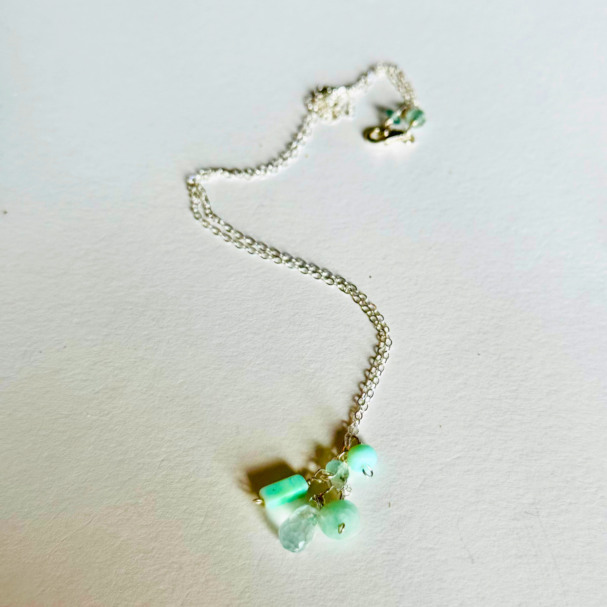 Dainty Minty Sea Necklace