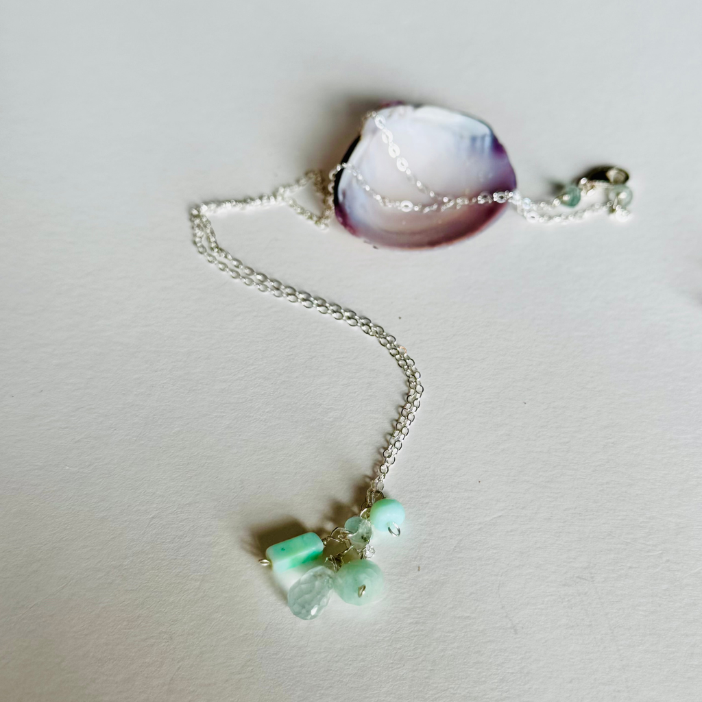 Dainty Minty Sea Necklace