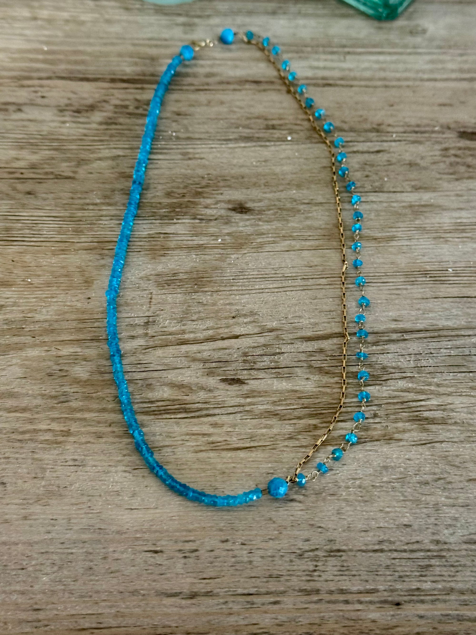 Neon Blue Seas Necklace