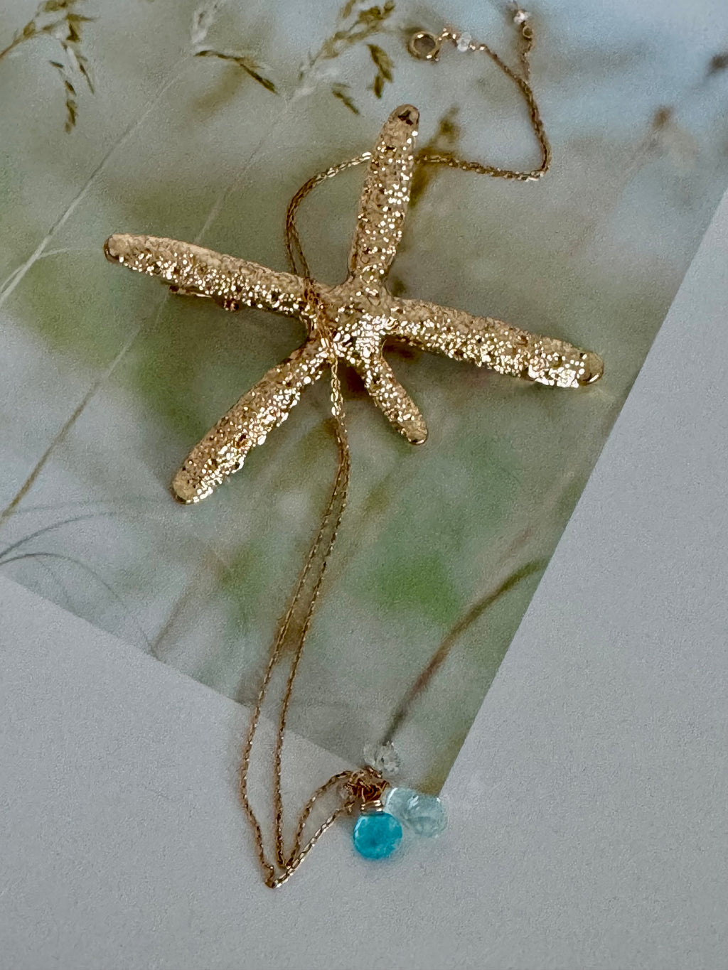 Dainty Sea Foam Green Necklace