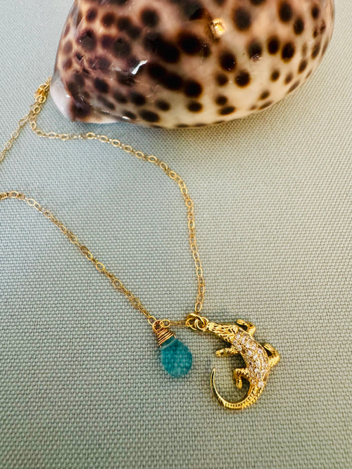 Alligator on Chain Necklace