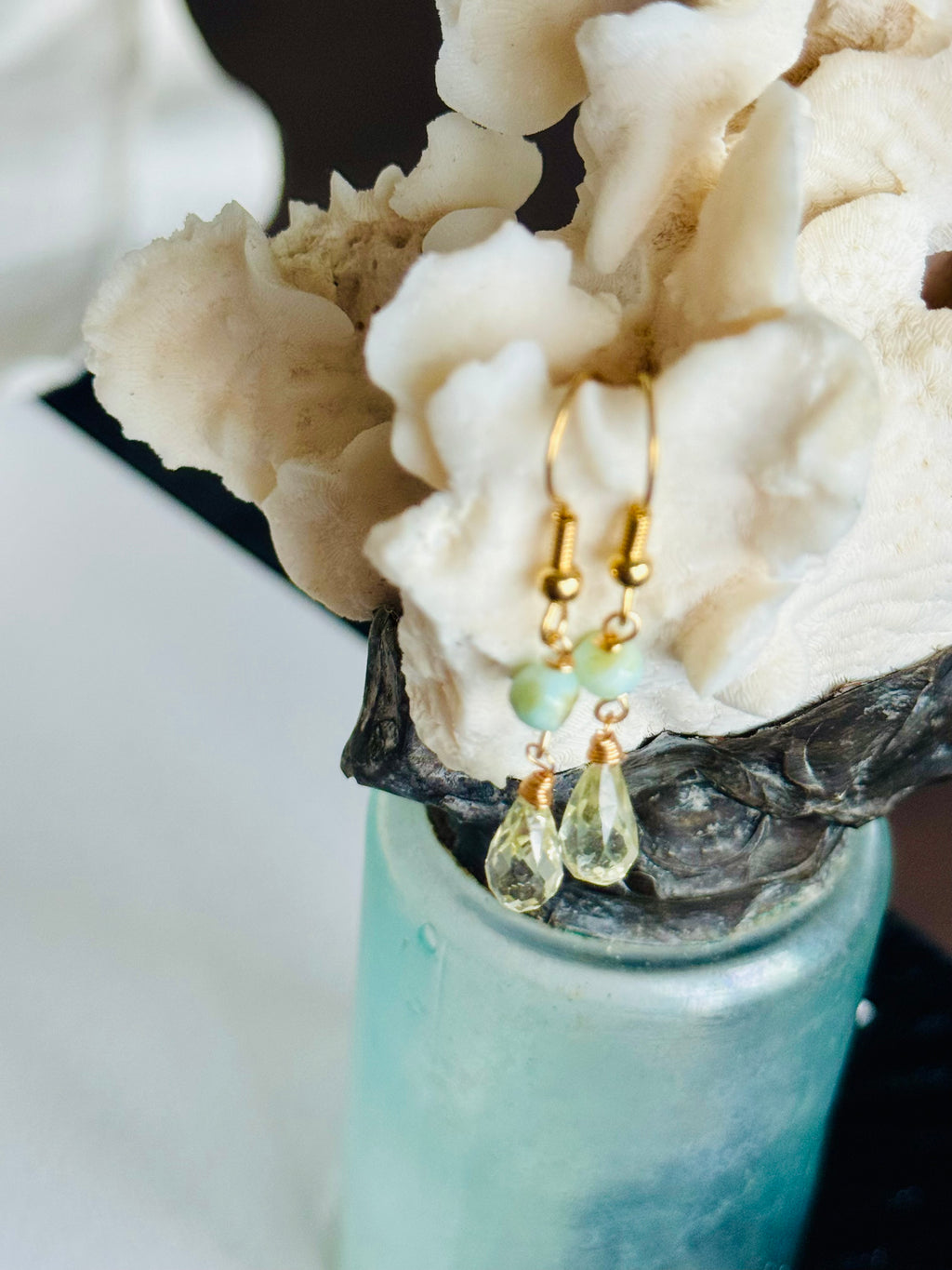 Aquamarine & Amazonite Minis Earrings