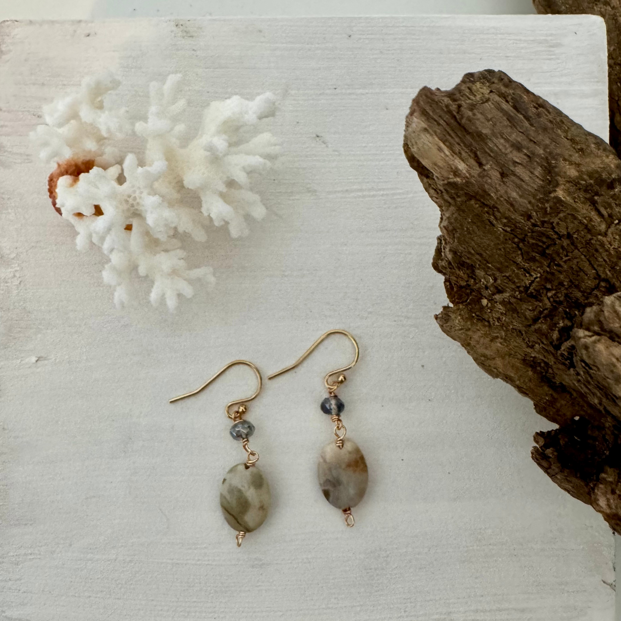 Feelin' Crabby Agate & Mystic Topaz Earrings