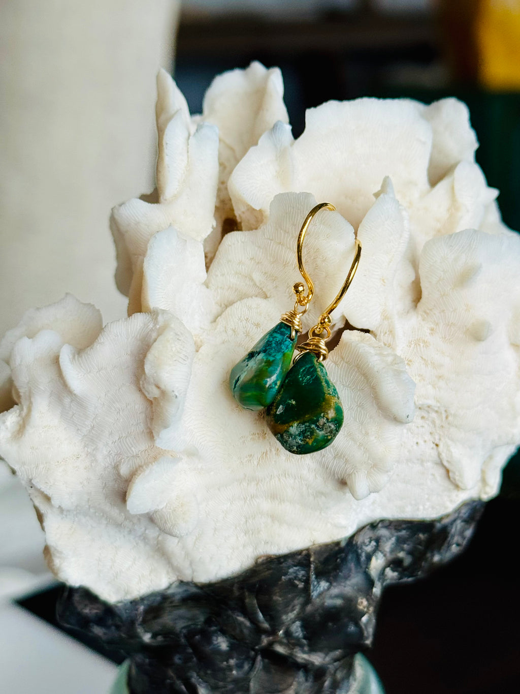 Green Turquoise Minis Earrings