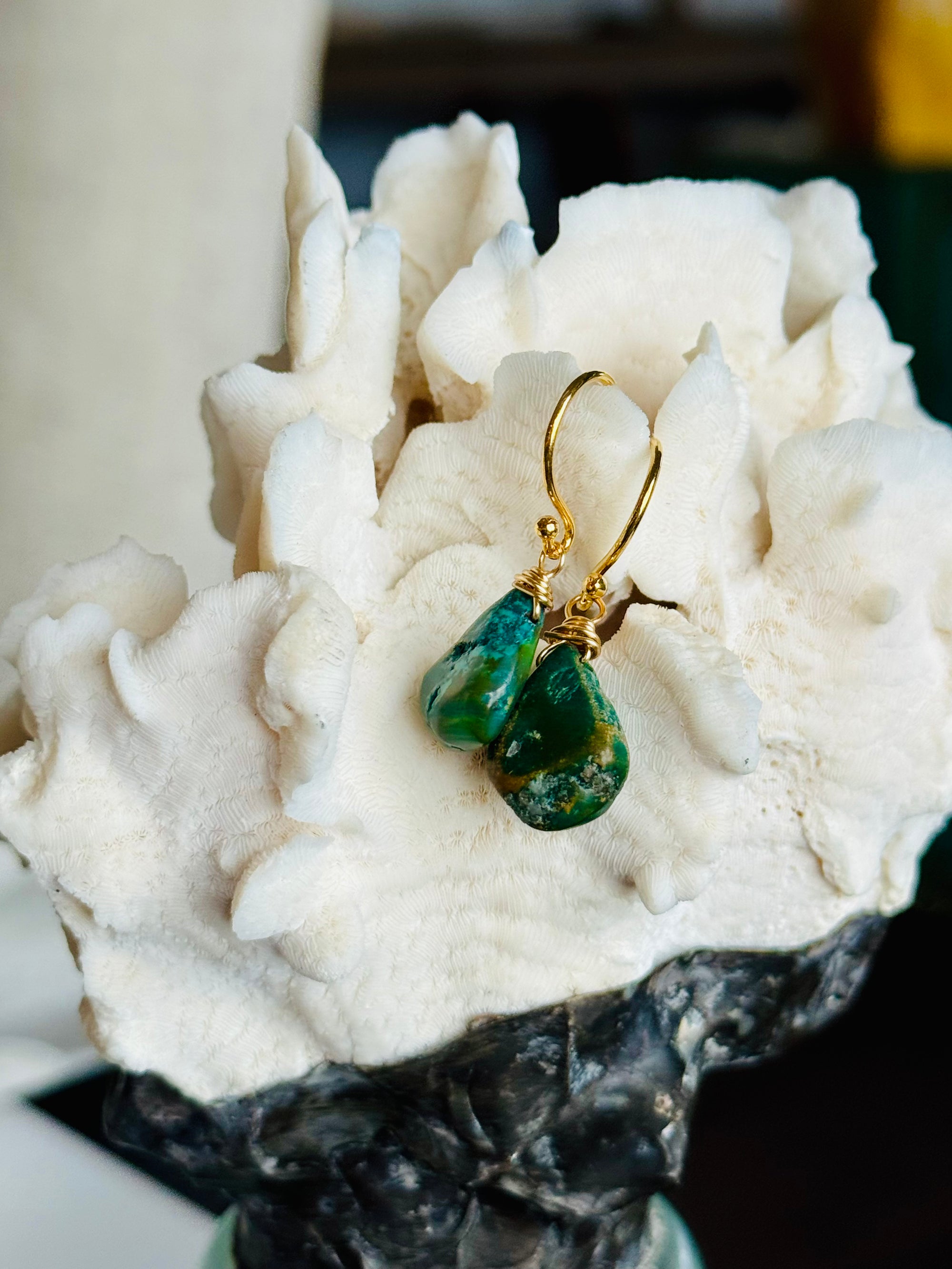 Green Turquoise Minis Earrings