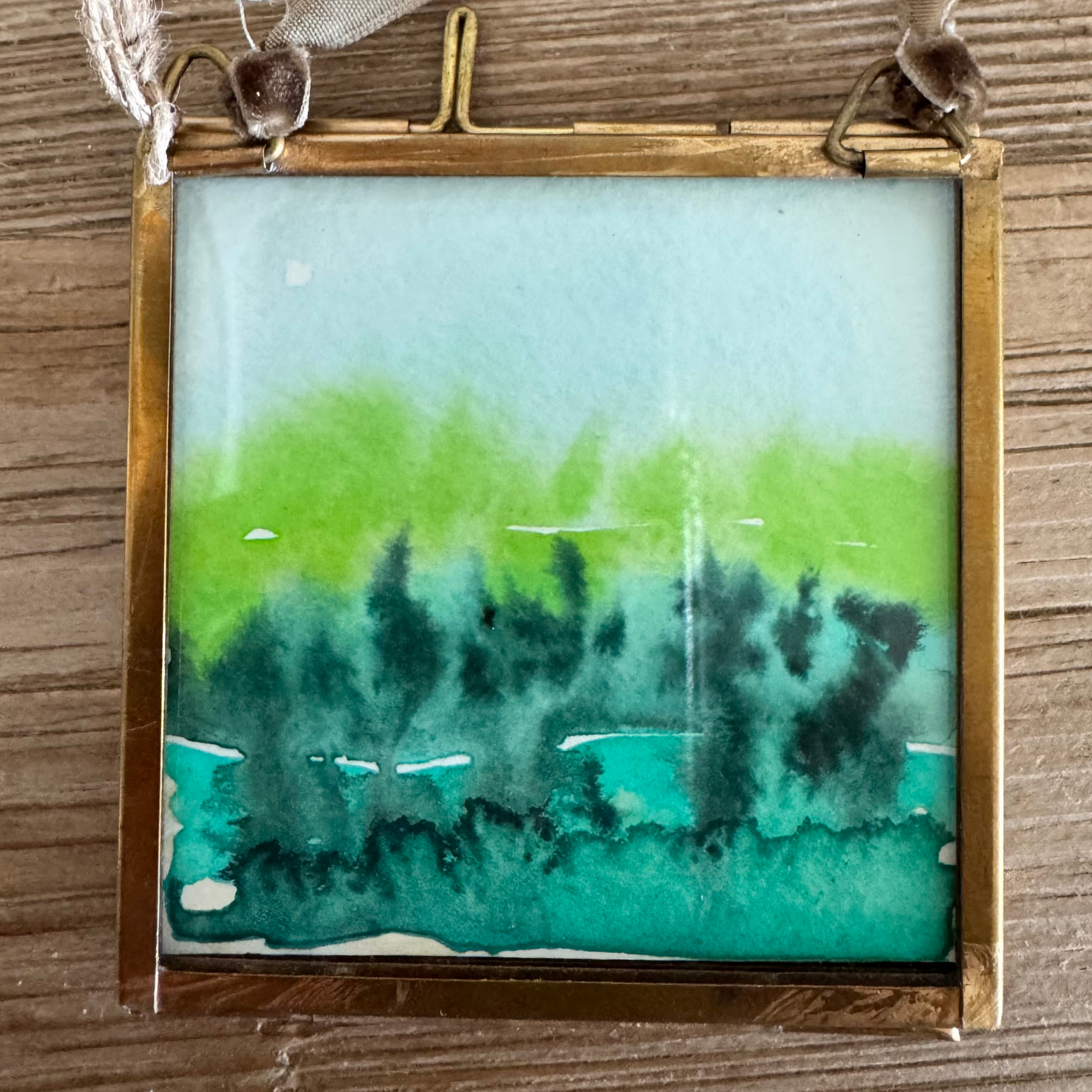 German Shepherd Watercolor Ornament