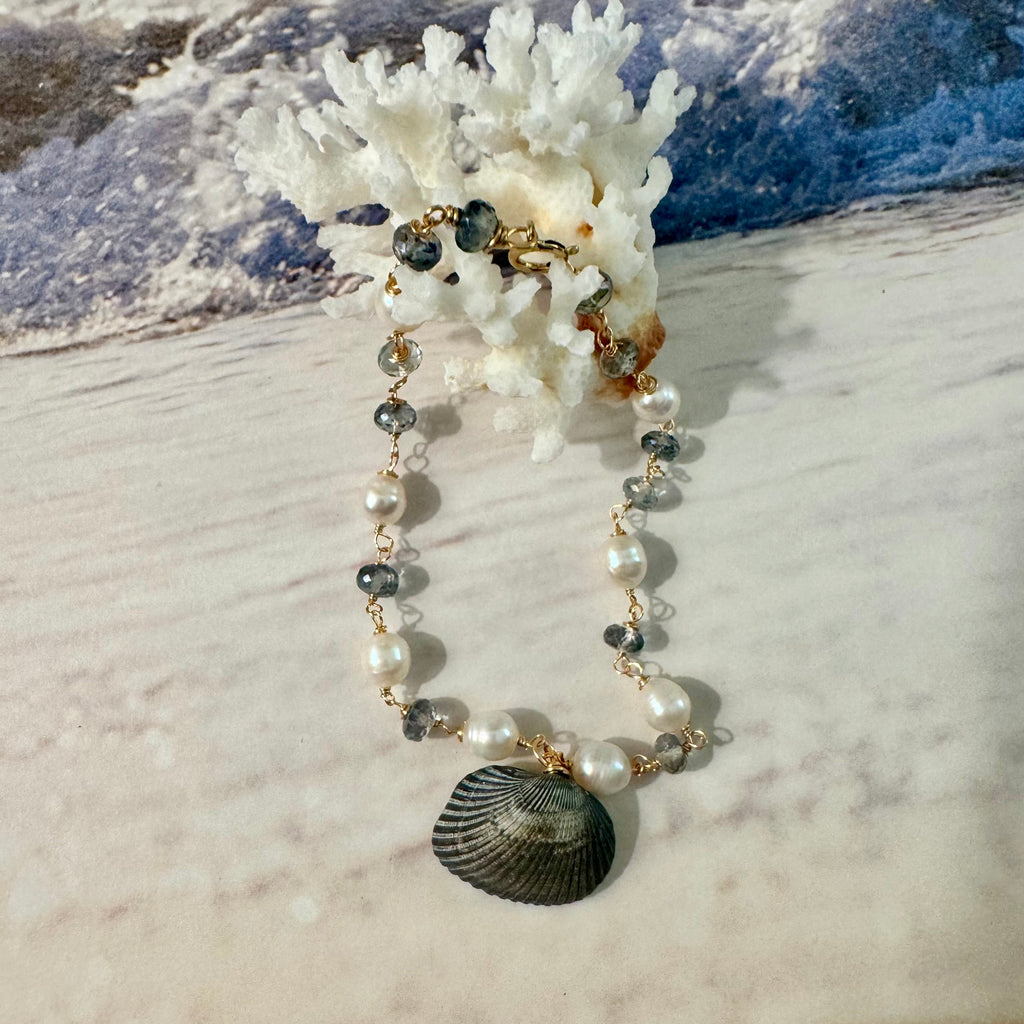Grey Seas Seashell Bracelet