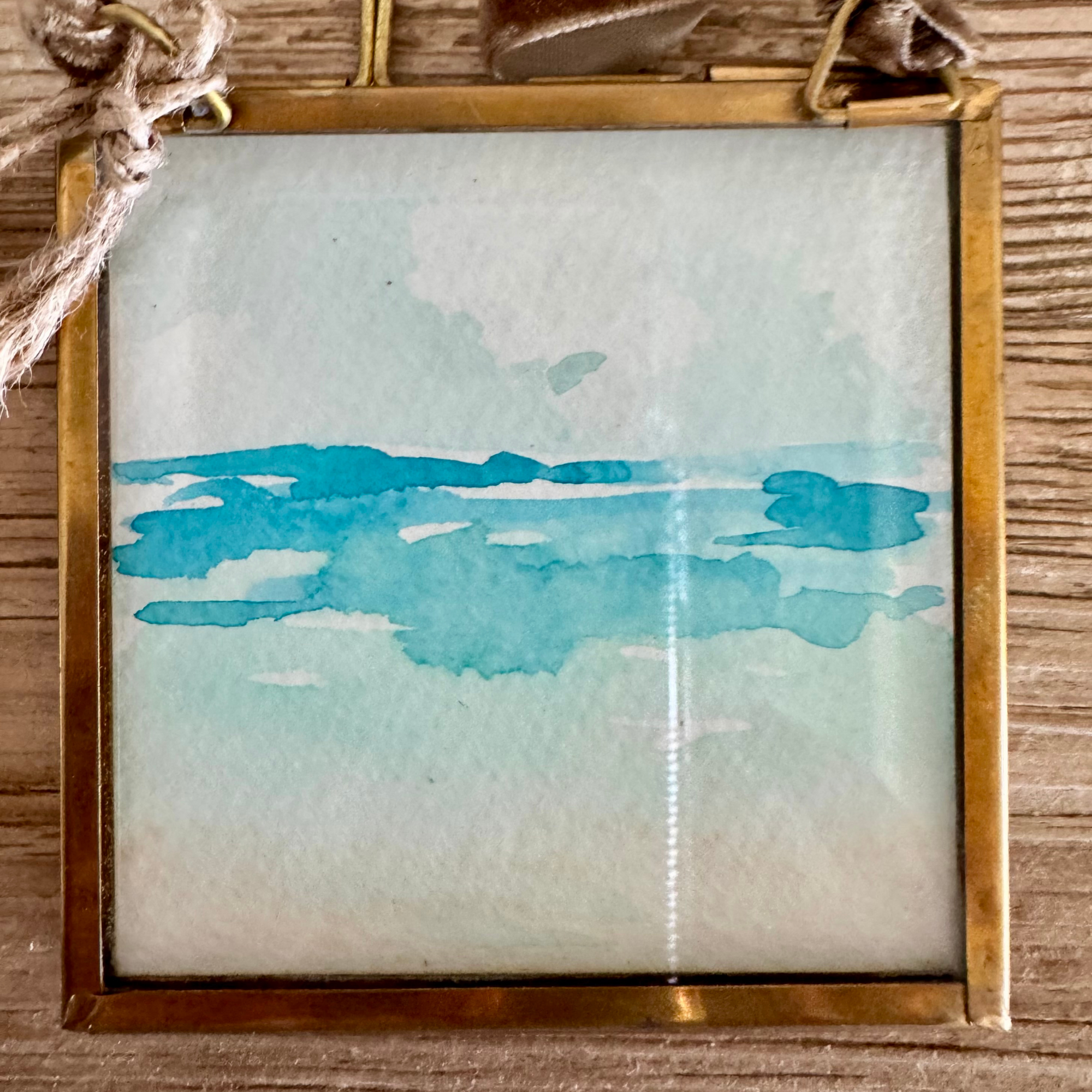 Lab Pup Watercolor Ornament
