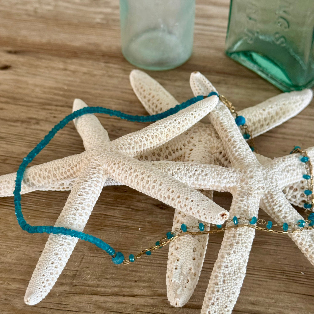 Neon Blue Seas Necklace