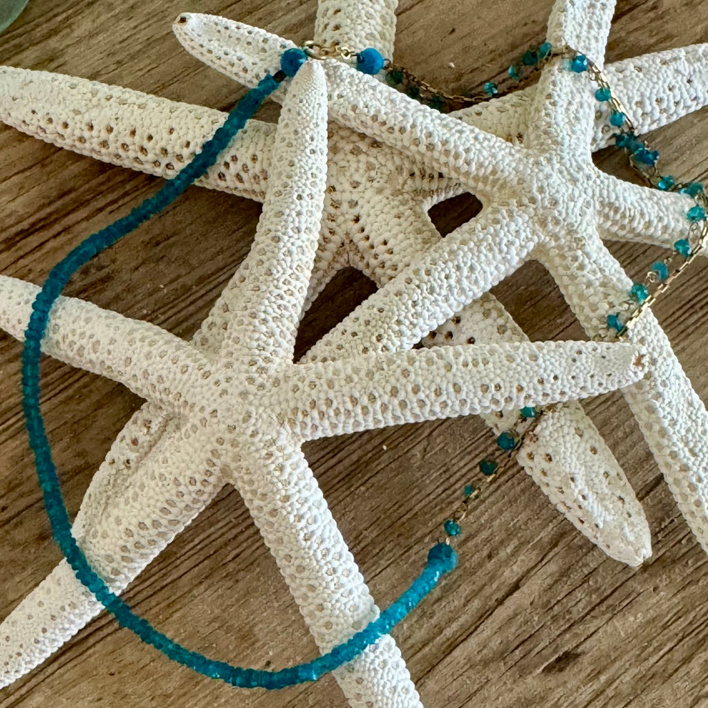Neon Blue Seas Necklace