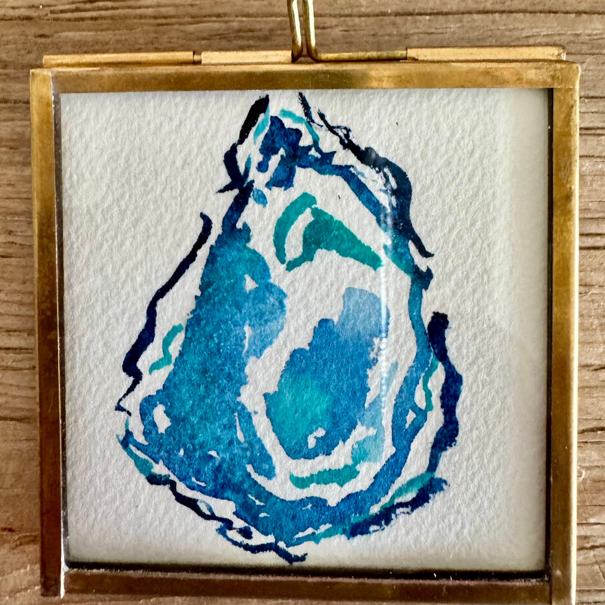 Oyster Watercolor Ornament