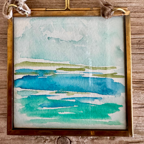 A Day At Shell Island Watercolor Ornament