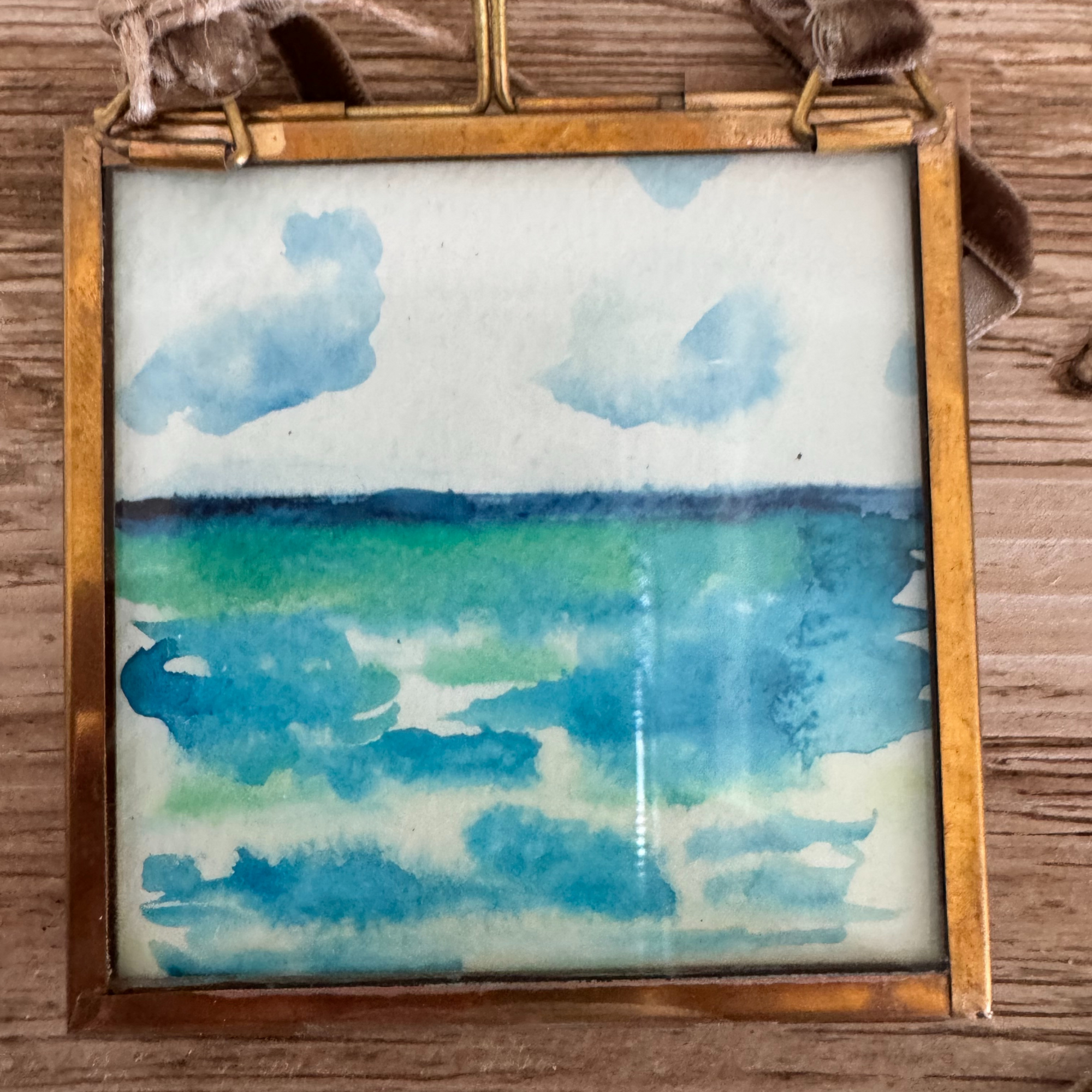 Silver Lab Watercolor Ornament