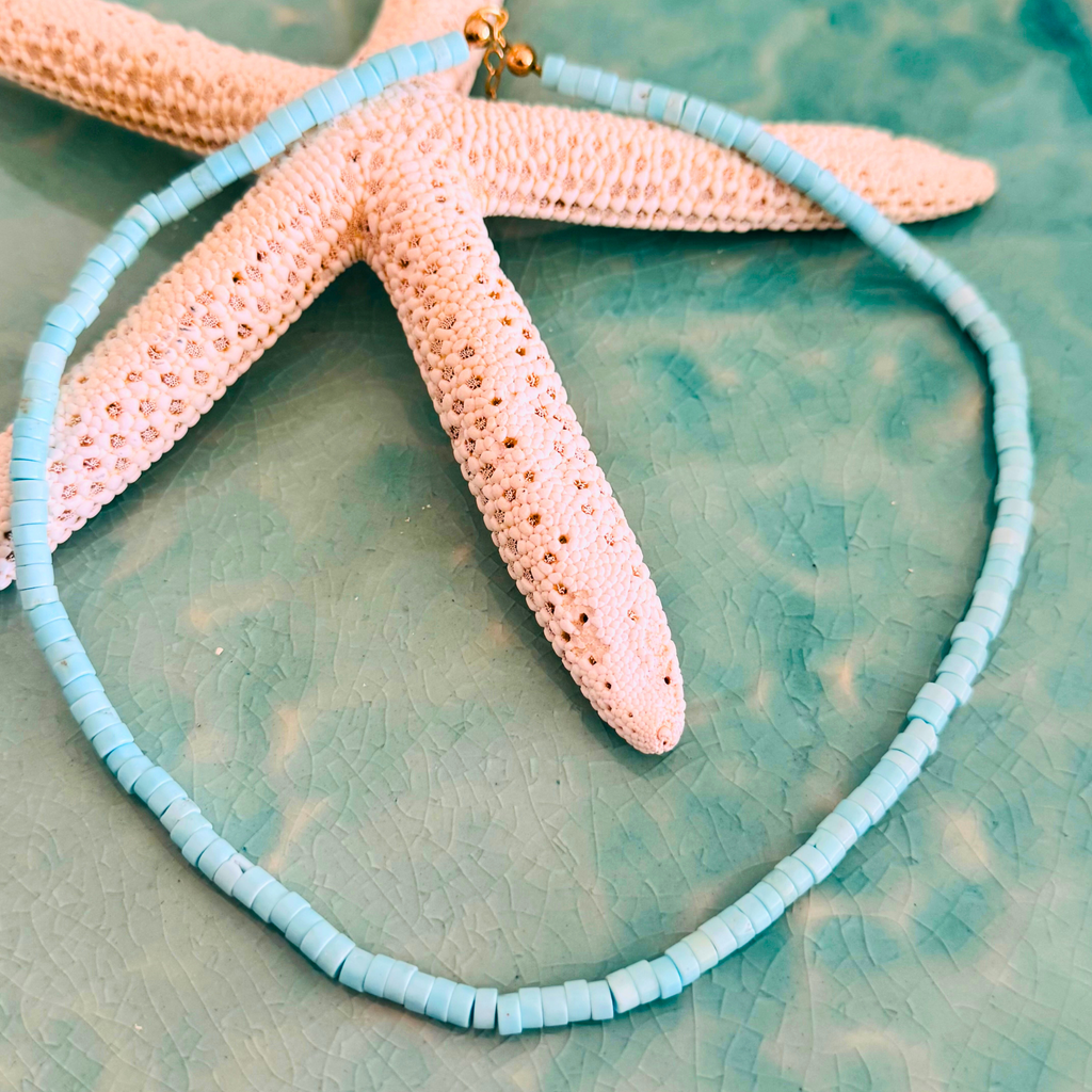 Tidepool Turquoise Heishi Necklace