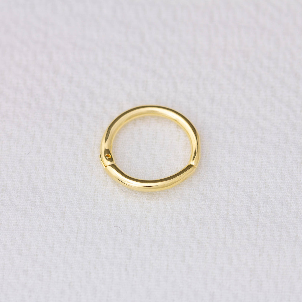 Mini Seamless Clicker Hoop Earrings: 9mm