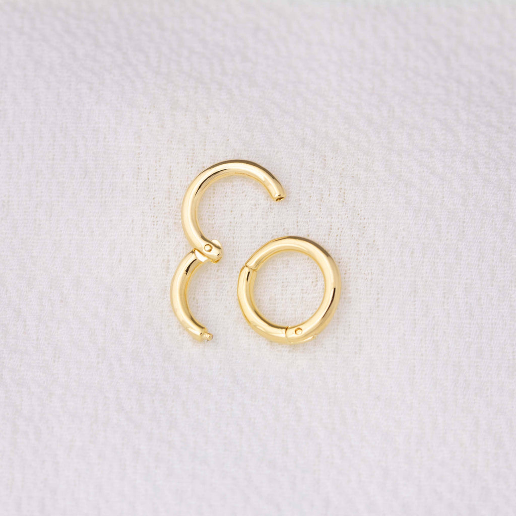 Mini Seamless Clicker Hoop Earrings: 9mm